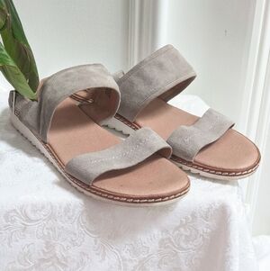 Suede strap sandals by Caslon